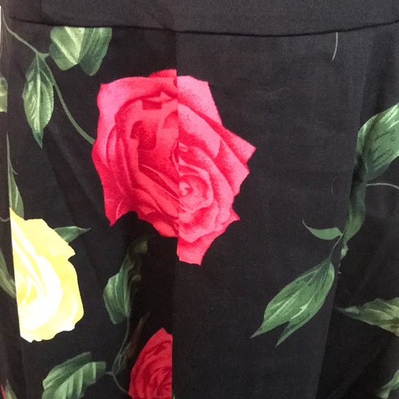 Vintage Floral Print Lace Insert Dress - Picture 4 of 8